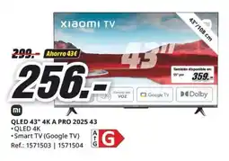 MediaMarkt QLED 43" 4K A PRO 2025 43 oferta
