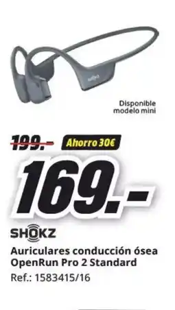 MediaMarkt SHOKZ Auriculares conducción ósea OpenRun Pro 2 Standard oferta