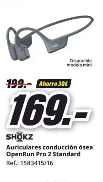 MediaMarkt SHOKZ Auriculares conducción ósea OpenRun Pro 2 Standard oferta