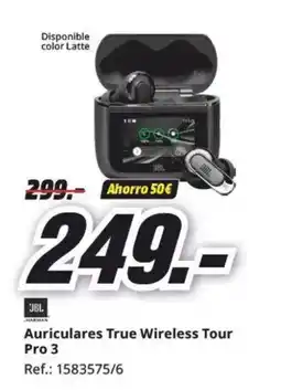 MediaMarkt JBL Auriculares True Wireless Tour Pro 3 oferta