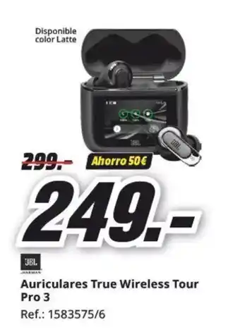 MediaMarkt JBL Auriculares True Wireless Tour Pro 3 oferta