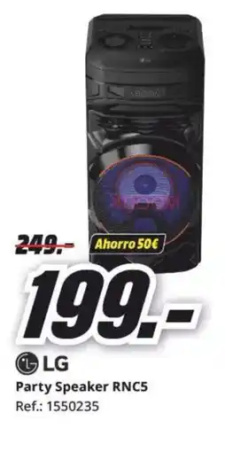 MediaMarkt LG Party Speaker RNC5 oferta