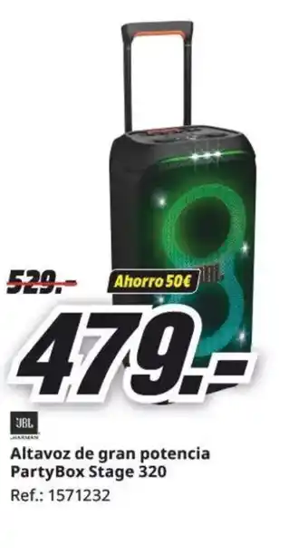MediaMarkt Altavoz de gran potencia PartyBox Stage 320 oferta
