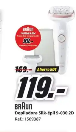 MediaMarkt BRAUN Depiladora Silk-épil 9-030 2D oferta
