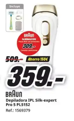 MediaMarkt BRAUN Depiladora IPL Silk-expert Pro 5 PL5152 oferta