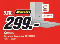 MediaMarkt BALAY Campana decorativa 3BC097EX oferta