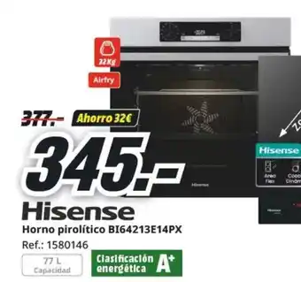 MediaMarkt HISENSE Horno pirolítico BI64213E14PX oferta