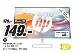 MediaMarkt HP Monitor 27" 527sf oferta