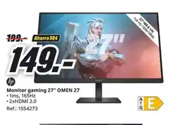 MediaMarkt HP Monitor gaming 27" OMEN 27 oferta