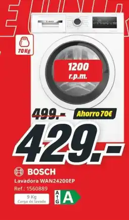 MediaMarkt BOSCH Lavadora WAN24200EP oferta