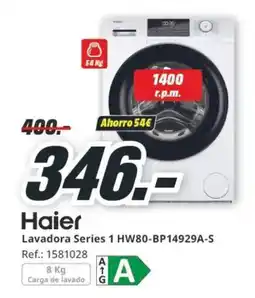 MediaMarkt HAIER Lavadora Series 1 HW80-BP14929A-S oferta