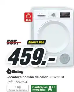 MediaMarkt BALAY Secadora bomba de calor 3SB288BE oferta