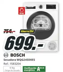 MediaMarkt BOSCH Secadora WQG245DOES oferta