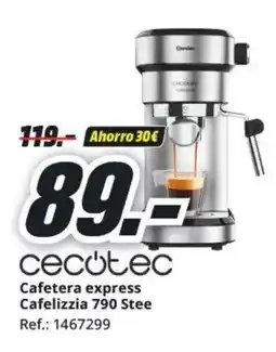 MediaMarkt CECOTEC Cafetera express Cafelizzia 790 Stee oferta