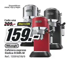 MediaMarkt DELONGHI Cafetera express Dedica EC685.M oferta