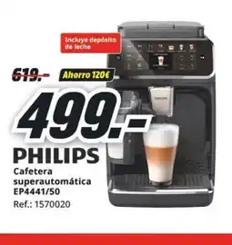 MediaMarkt PHILIPS Cafetera superautomática EP4441/50 oferta