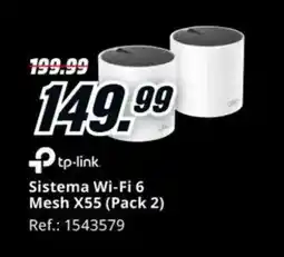 MediaMarkt TP LINK Sistema Wi-Fi 6 Mesh X55 oferta