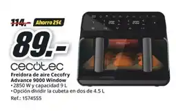 MediaMarkt CECOTEC Freidora de aire Cecofry Advance 9000 Window oferta
