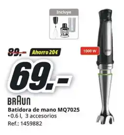 MediaMarkt BRAUN Batidora de mano MQ7025 oferta