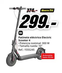 MediaMarkt Patinete eléctrico Electric Scooter 4 oferta