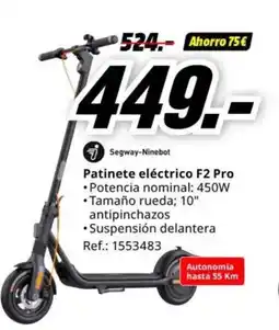 MediaMarkt Patinete eléctrico F2 Pro oferta