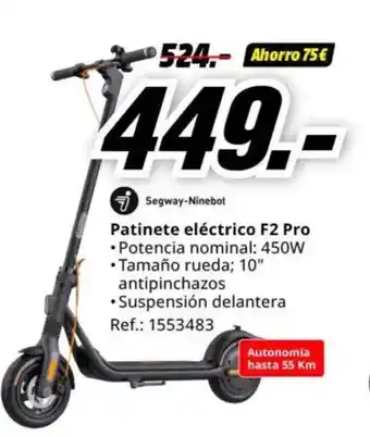 MediaMarkt Patinete eléctrico F2 Pro oferta