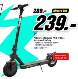 MediaMarkt Patinete eléctrico PRO-II Plus Advanced Safety oferta