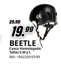 MediaMarkt BEETLE Casco Homologado. Tallas S, M y L oferta