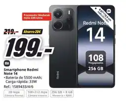 MediaMarkt Smartphone Redmi Note 14 oferta