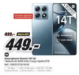 MediaMarkt Smartphone Xiaomi 14T 5G oferta