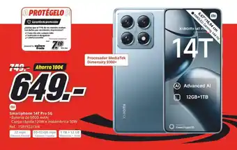 MediaMarkt Smartphone 14T Pro 5G oferta