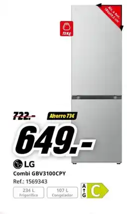 MediaMarkt LG Combi GBV3100CPY oferta