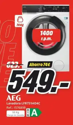 MediaMarkt AEG Lavadora LFR731404C oferta