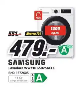 MediaMarkt SAMSUNG Lavadora WW11DG5B25AEEC oferta