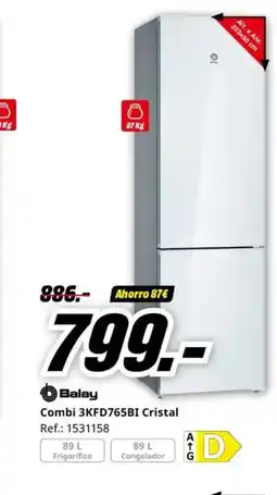 MediaMarkt BALAY Combi 3KFD765BI Cristal oferta