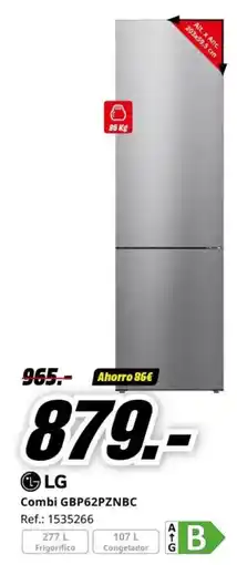 MediaMarkt LG Combi GBP62PZNBC oferta