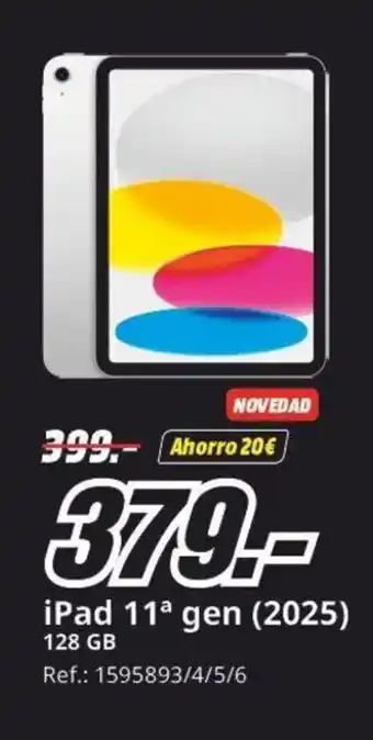 MediaMarkt iPad 11ª gen (2025) oferta