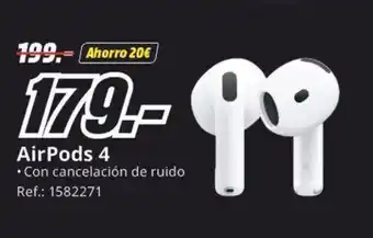 MediaMarkt AirPods 4 oferta