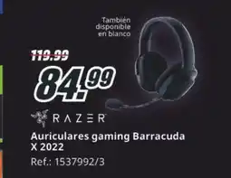MediaMarkt RAZER Auriculares gaming Barracuda X 2022 oferta
