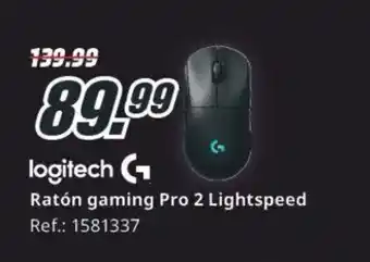 MediaMarkt LOGITECH Ratón gaming Pro 2 Lightspeed oferta