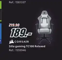 MediaMarkt CORSAIR Silla gaming TC100 Relaxed oferta