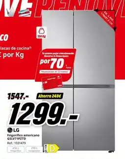 MediaMarkt LG Frigorífico americano oferta