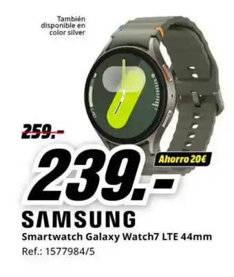 MediaMarkt SAMSUNG Smartwatch Galaxy Watch7 LTE 44mm oferta