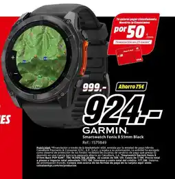 MediaMarkt GARMIN. Smartwatch Fenix 8 51mm Black oferta
