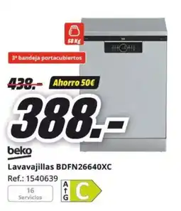 MediaMarkt BEKO Lavavajillas BDFN26640XC oferta