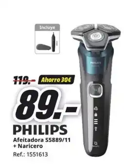MediaMarkt PHILIPS Afeitadora S5889/11 + Naricero oferta