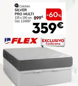 Conforama FLEX Colchón silver pro multi 135 x 190 cm oferta