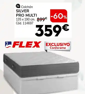 Conforama FLEX Colchón silver pro multi 135 x 190 cm oferta