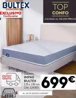 Conforama BULTEX Colchón impas bultex oferta