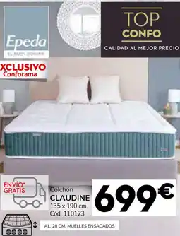 Conforama Colchón claudine 135 x 190 cm. oferta